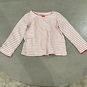 Carters 24M red and white stripe long sleeve tee